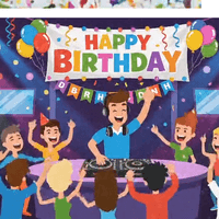 Happy Birthday Dancing Party DJ